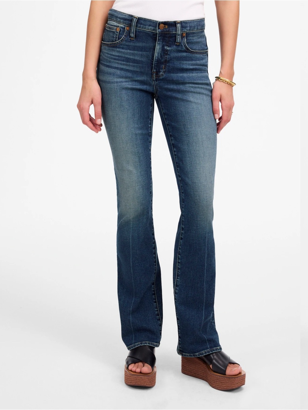 Madewell Kick Out full-length flare jeans size 25 - Picture 2 of 9
